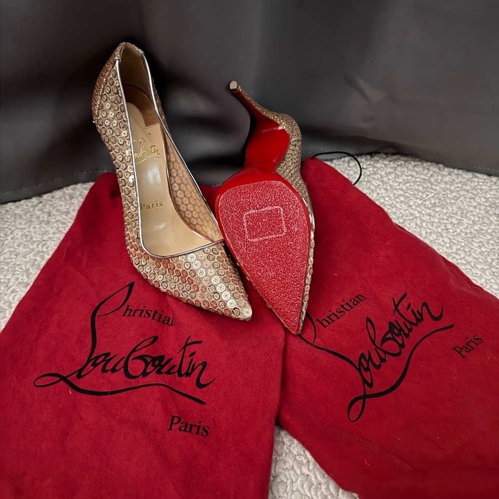 Christian Louboutin Women's Tan Pumps